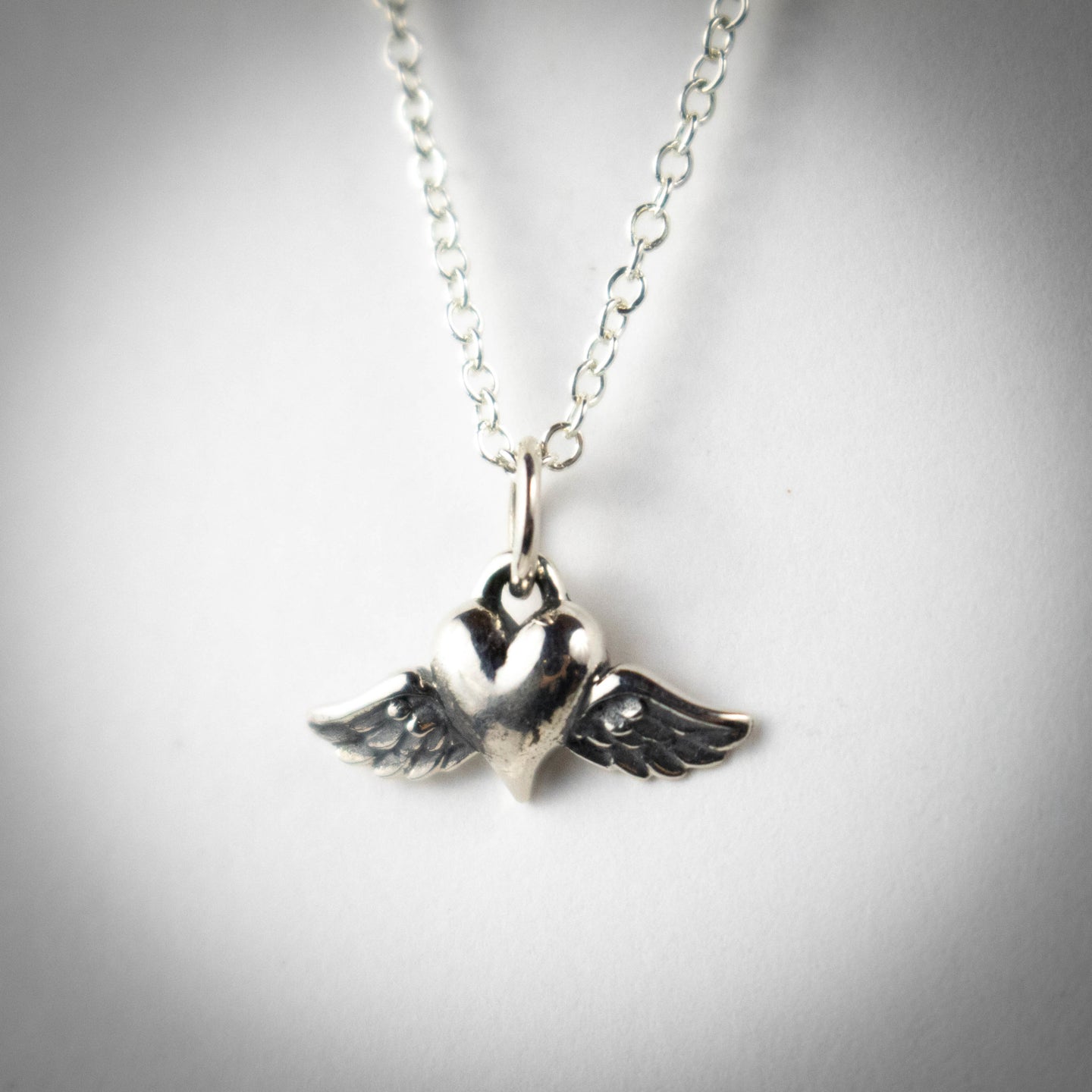 Heart With Wings Necklace-Womens-LittleGreenRoomJewelry-LittleGreenRoomJewelry